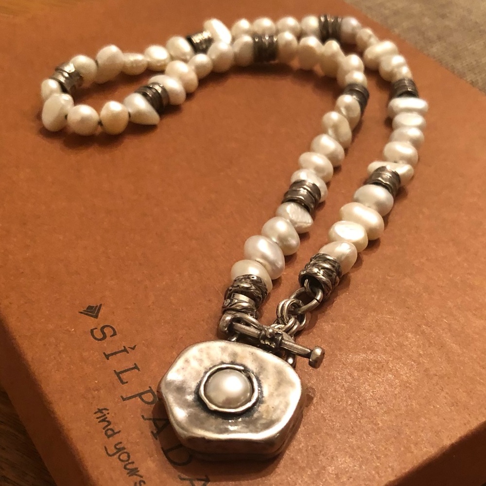 Silpada Incentive Sterling Club Award Freshwater Pearl Sterling Silver Necklace
